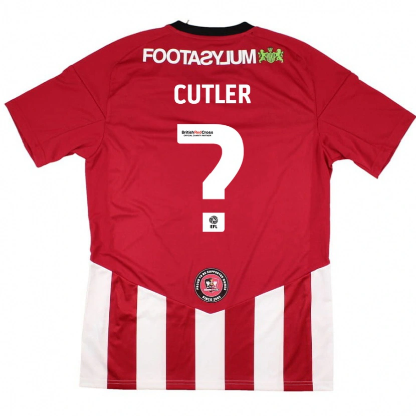 Danxen Kinder Theo Cutler #0 Rot Weiß Heimtrikot Trikot 2024/25 T-Shirt