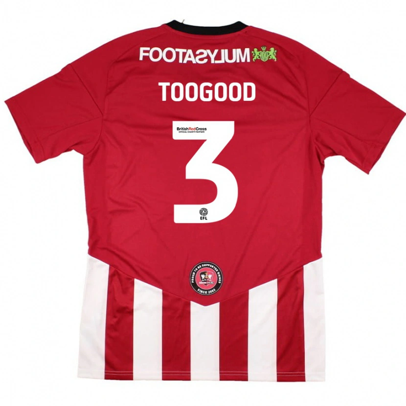 Danxen Kinder Emily Toogood #3 Rot Weiß Heimtrikot Trikot 2024/25 T-Shirt