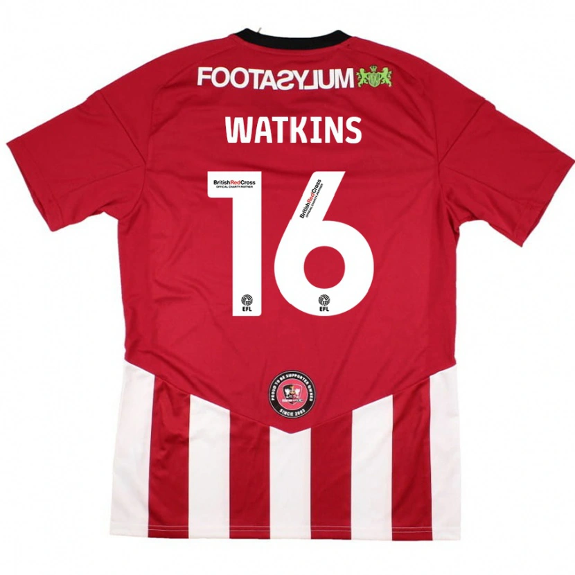 Danxen Kinder Zoe Watkins #16 Rot Weiß Heimtrikot Trikot 2024/25 T-Shirt