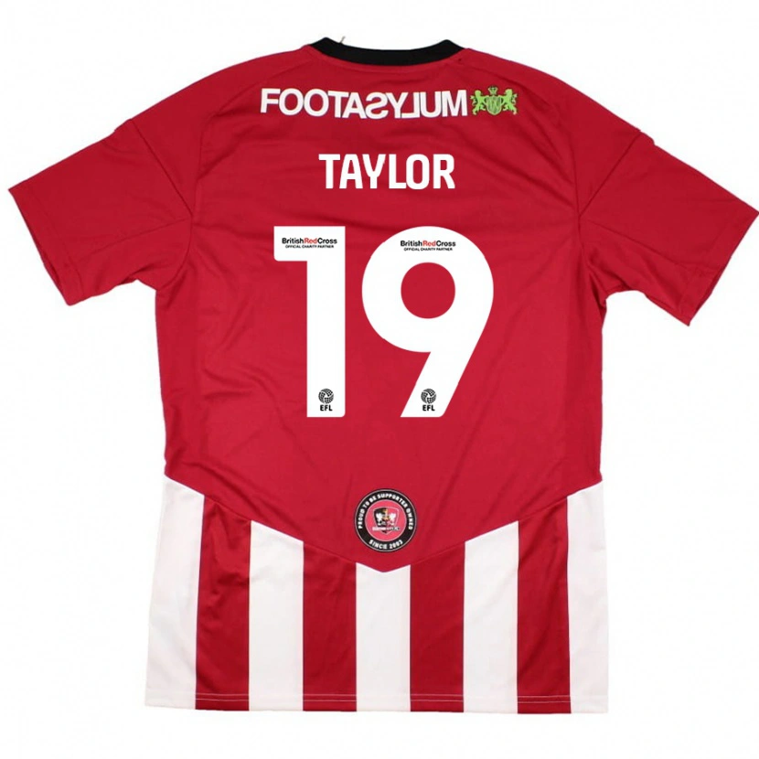 Danxen Kinder Mollie Taylor #19 Rot Weiß Heimtrikot Trikot 2024/25 T-Shirt