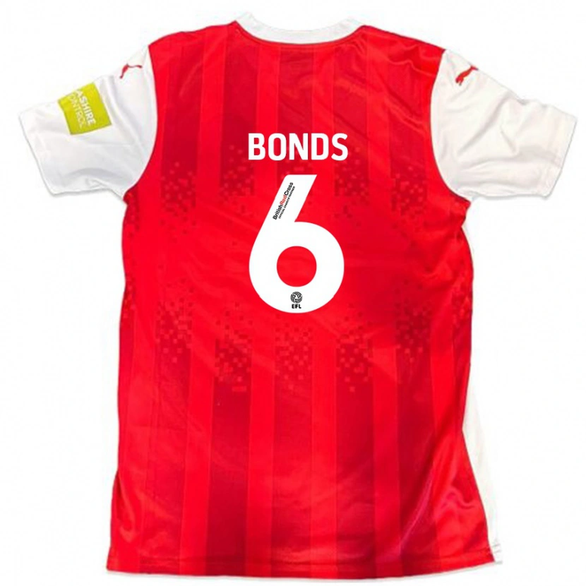 Danxen Kinder Elliot Bonds #6 Rot Weiß Heimtrikot Trikot 2024/25 T-Shirt