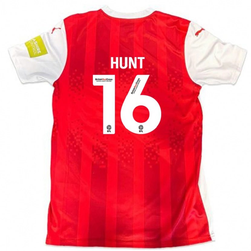 Danxen Kinder Mackenzie Hunt #16 Rot Weiß Heimtrikot Trikot 2024/25 T-Shirt