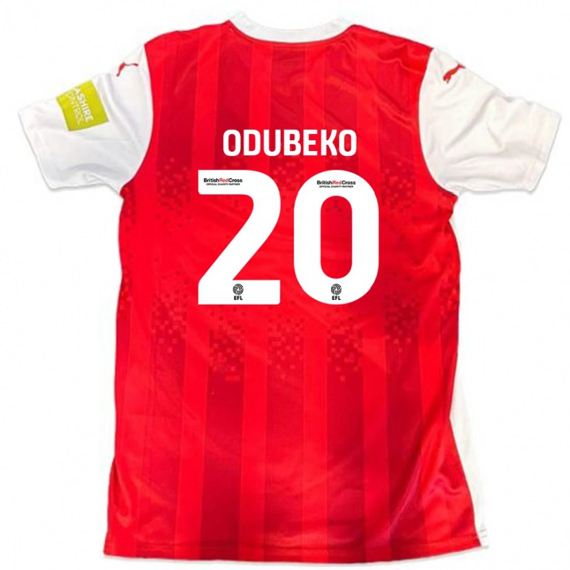 Danxen Kinder Mipo Odubeko #20 Rot Weiß Heimtrikot Trikot 2024/25 T-Shirt