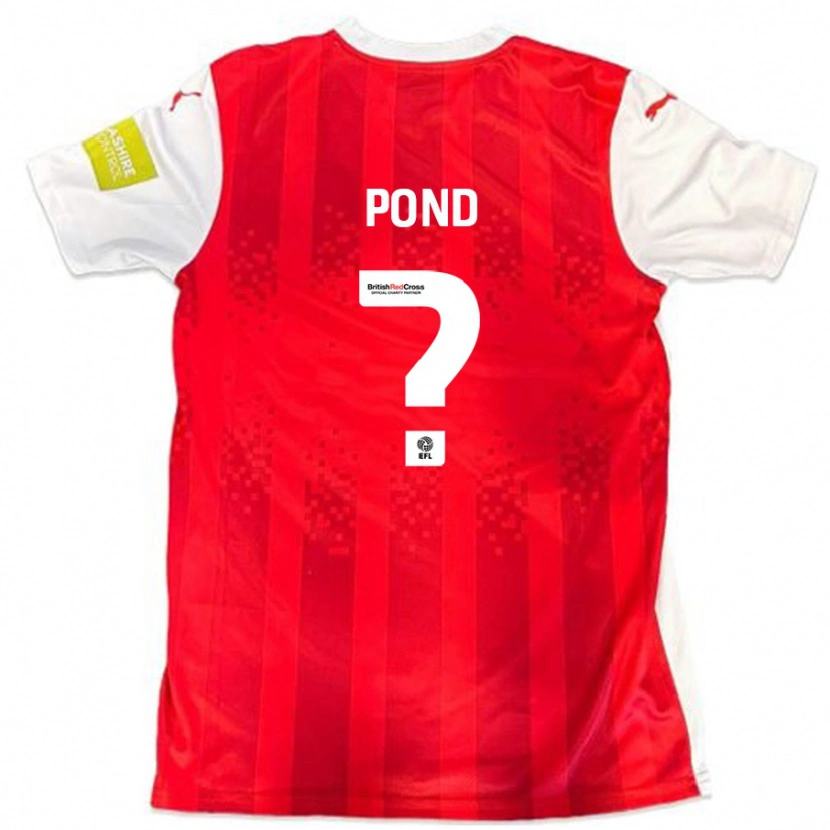 Danxen Kinder Nathan Pond #0 Rot Weiß Heimtrikot Trikot 2024/25 T-Shirt