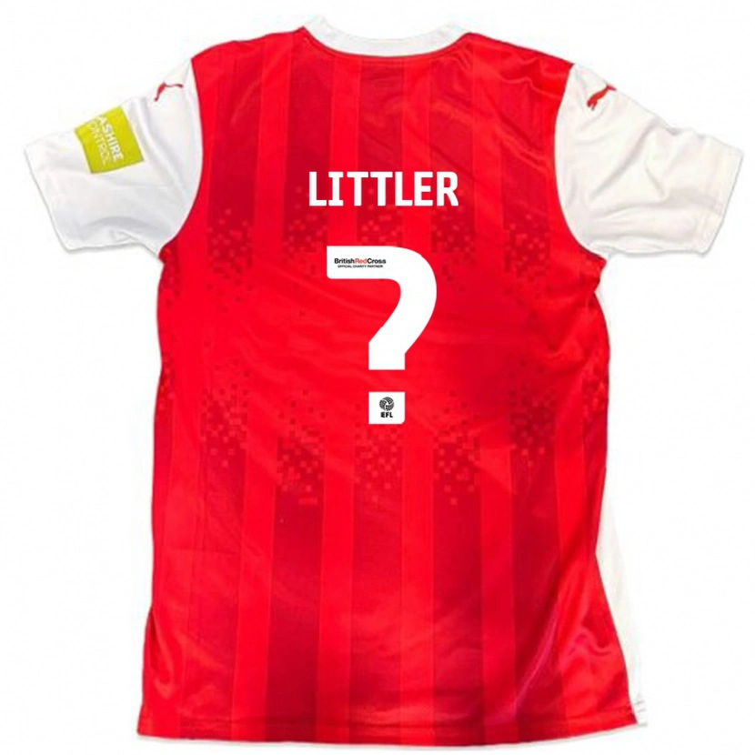 Danxen Kinder Zack Littler #0 Rot Weiß Heimtrikot Trikot 2024/25 T-Shirt