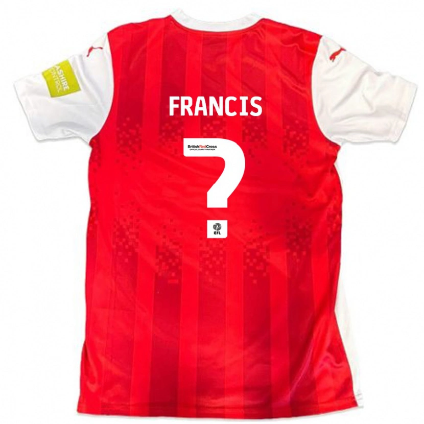 Danxen Kinder Dannen Francis #0 Rot Weiß Heimtrikot Trikot 2024/25 T-Shirt