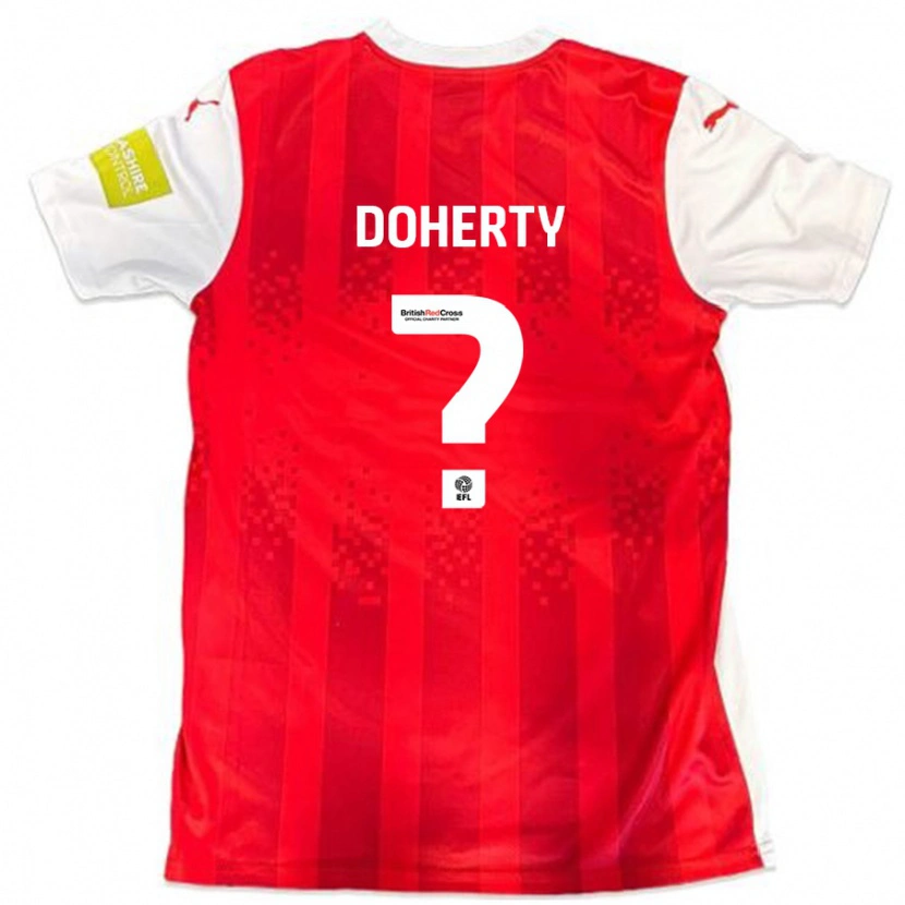 Danxen Kinder Jack Doherty #0 Rot Weiß Heimtrikot Trikot 2024/25 T-Shirt