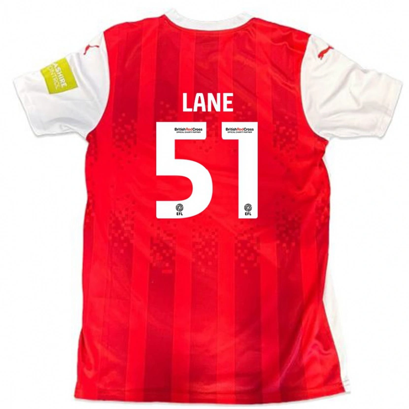 Danxen Kinder Mikey Lane #51 Rot Weiß Heimtrikot Trikot 2024/25 T-Shirt