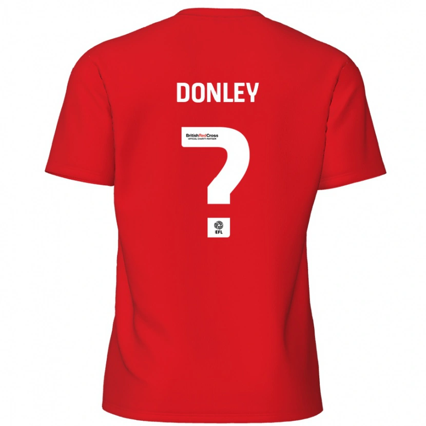 Danxen Kinder Jamie Donley #0 Rot Heimtrikot Trikot 2024/25 T-Shirt