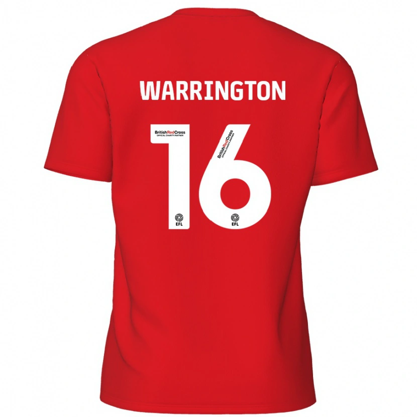 Danxen Kinder Lewis Warrington #16 Rot Heimtrikot Trikot 2024/25 T-Shirt