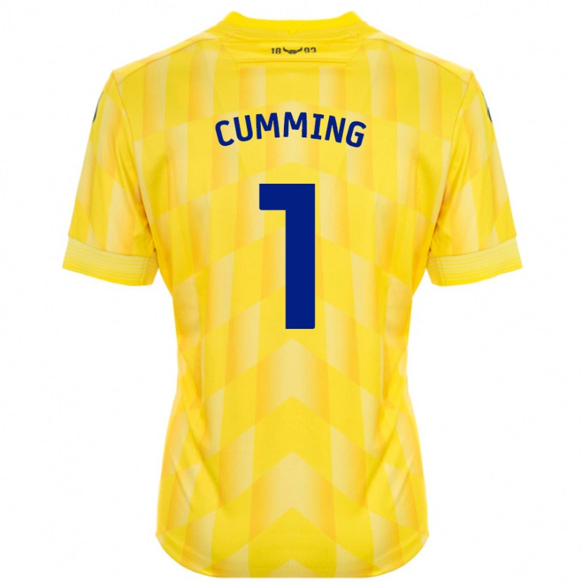 Danxen Kinder Jamie Cumming #1 Gelb Heimtrikot Trikot 2024/25 T-Shirt