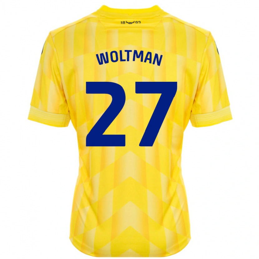 Danxen Kinder Max Woltman #27 Gelb Heimtrikot Trikot 2024/25 T-Shirt