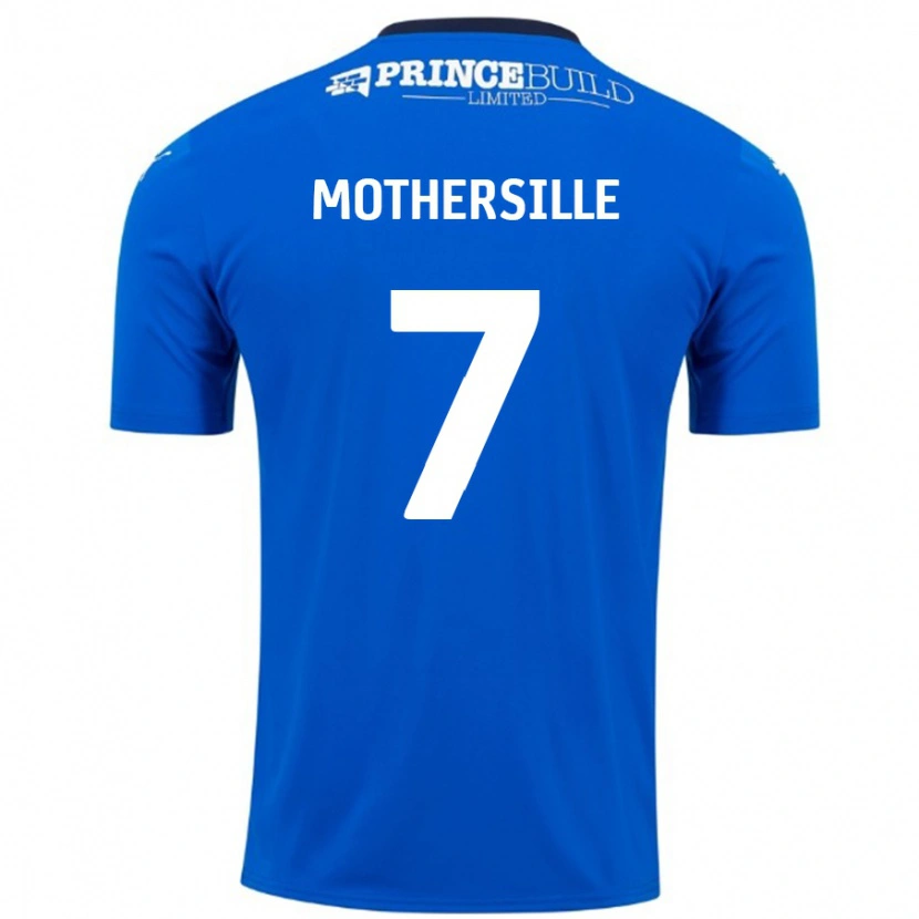 Danxen Kinder Malik Mothersille #7 Blau Weiß Heimtrikot Trikot 2024/25 T-Shirt