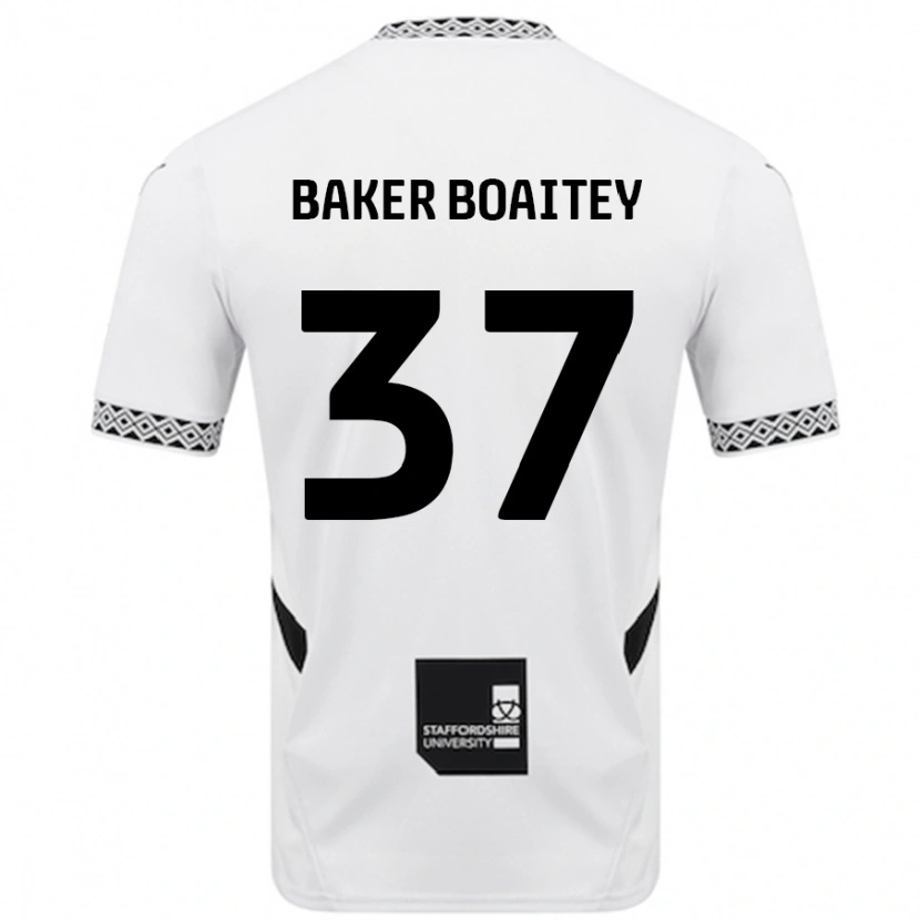 Danxen Kinder Benicio Baker-Boaitey #37 Weiß Heimtrikot Trikot 2024/25 T-Shirt