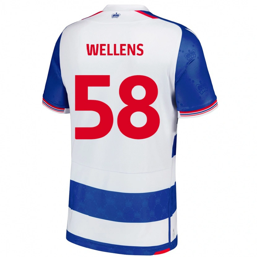 Danxen Kinder Charlie Wellens #58 Blau Weiß Heimtrikot Trikot 2024/25 T-Shirt