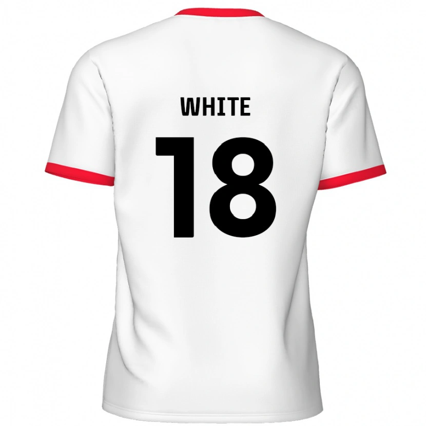 Danxen Kinder Harvey White #18 Weiß Rot Heimtrikot Trikot 2024/25 T-Shirt