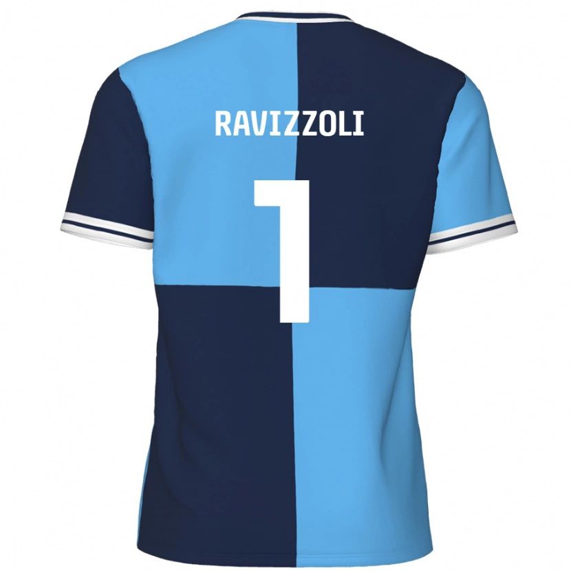 Danxen Kinder Franco Ravizzoli #1 Himmelblau Dunkelblau Heimtrikot Trikot 2024/25 T-Shirt