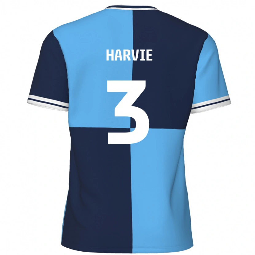 Danxen Kinder Daniel Harvie #3 Himmelblau Dunkelblau Heimtrikot Trikot 2024/25 T-Shirt