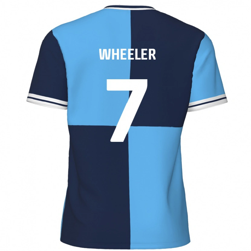 Danxen Kinder David Wheeler #7 Himmelblau Dunkelblau Heimtrikot Trikot 2024/25 T-Shirt