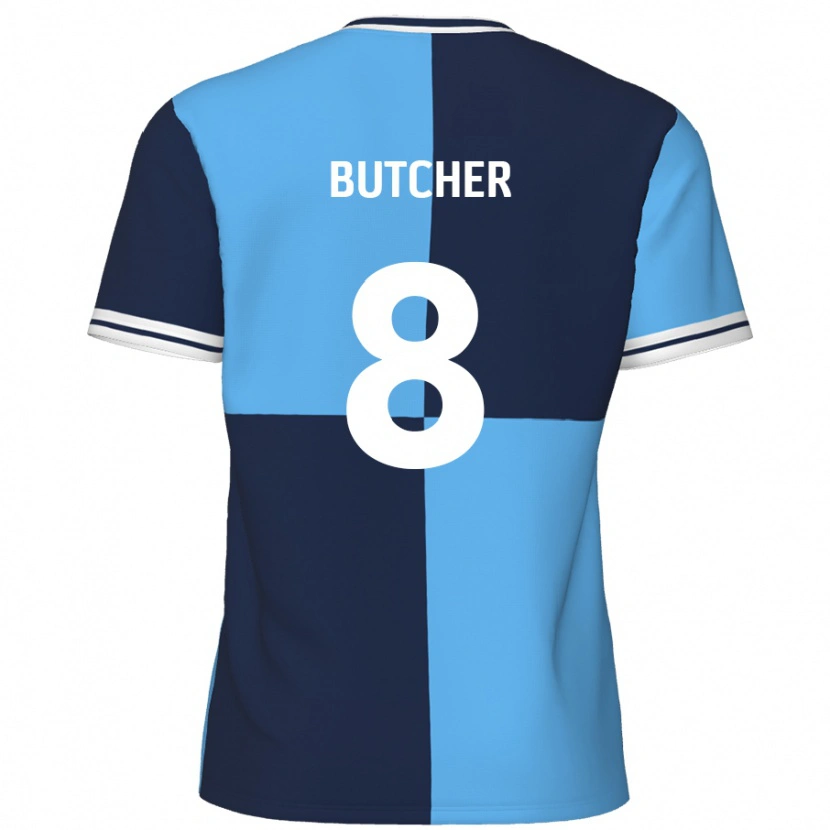 Danxen Kinder Matt Butcher #8 Himmelblau Dunkelblau Heimtrikot Trikot 2024/25 T-Shirt