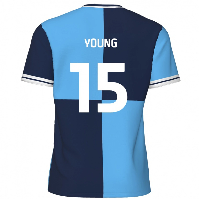 Danxen Kinder Jack Young #15 Himmelblau Dunkelblau Heimtrikot Trikot 2024/25 T-Shirt