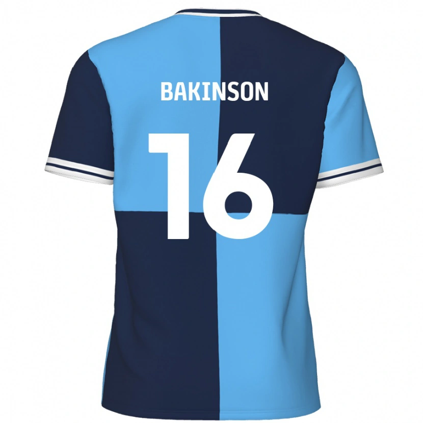 Danxen Kinder Tyreeq Bakinson #16 Himmelblau Dunkelblau Heimtrikot Trikot 2024/25 T-Shirt