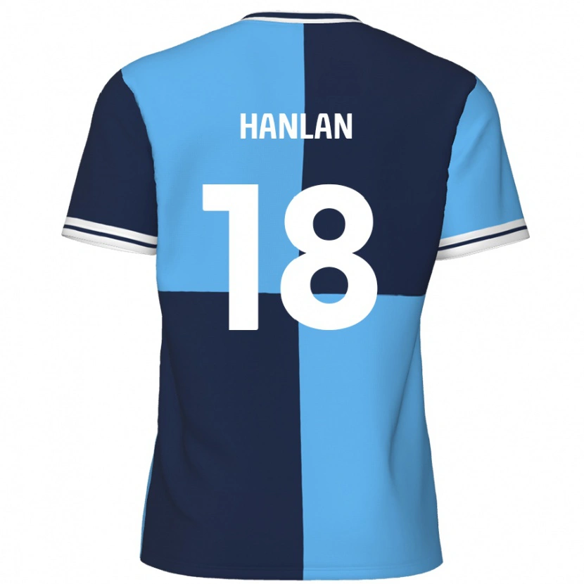 Danxen Kinder Brandon Hanlan #18 Himmelblau Dunkelblau Heimtrikot Trikot 2024/25 T-Shirt