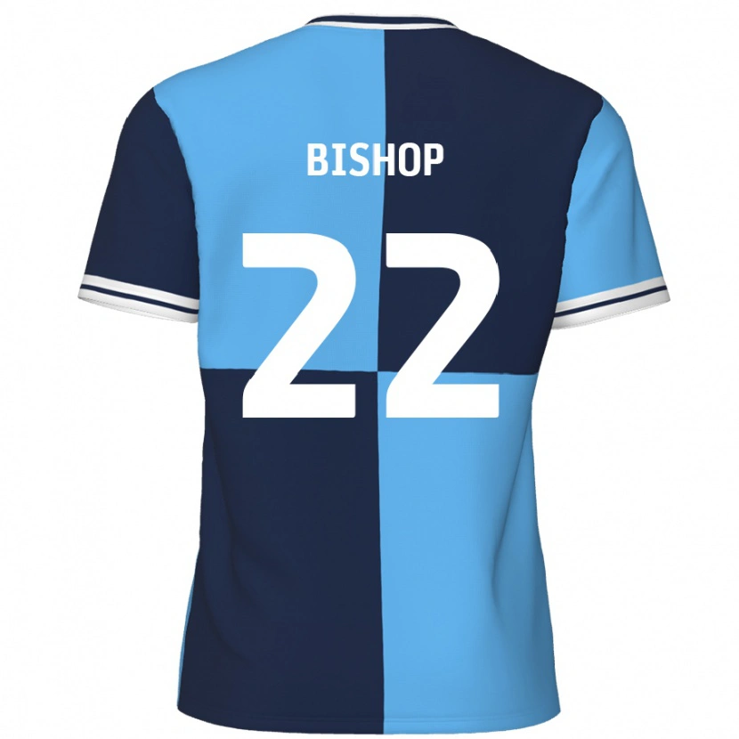 Danxen Kinder Nathan Bishop #22 Himmelblau Dunkelblau Heimtrikot Trikot 2024/25 T-Shirt