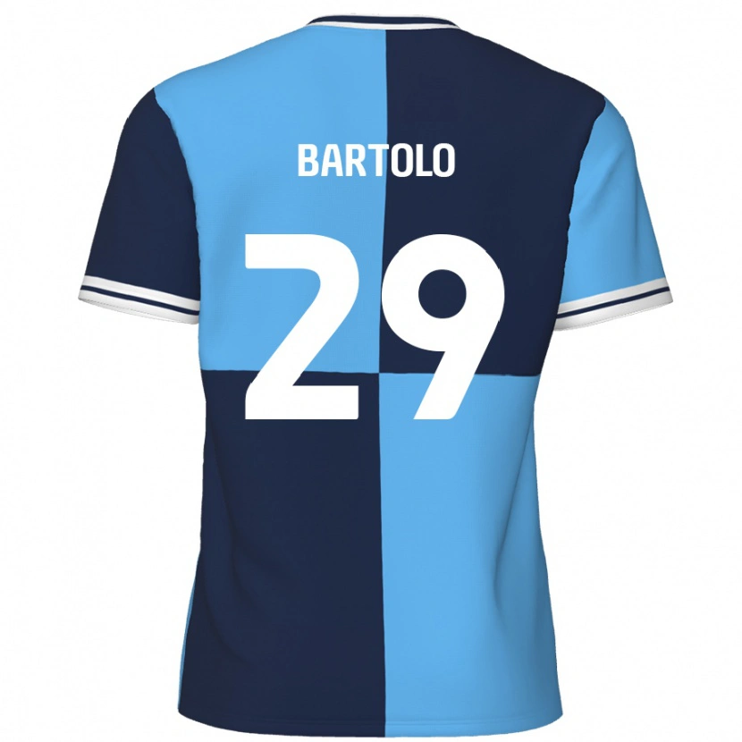 Danxen Kinder Jaiden Bartolo #29 Himmelblau Dunkelblau Heimtrikot Trikot 2024/25 T-Shirt