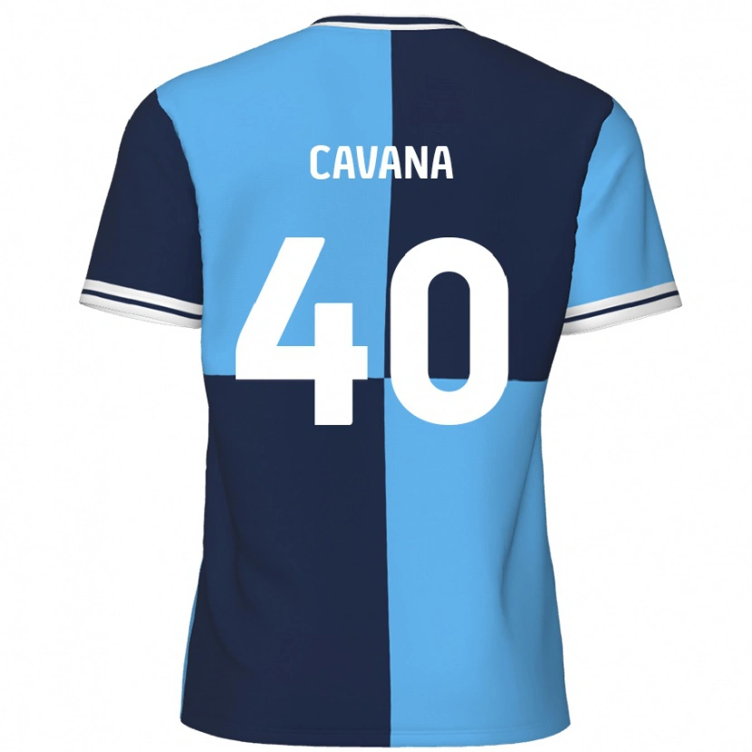 Danxen Kinder Max Cavana #40 Himmelblau Dunkelblau Heimtrikot Trikot 2024/25 T-Shirt