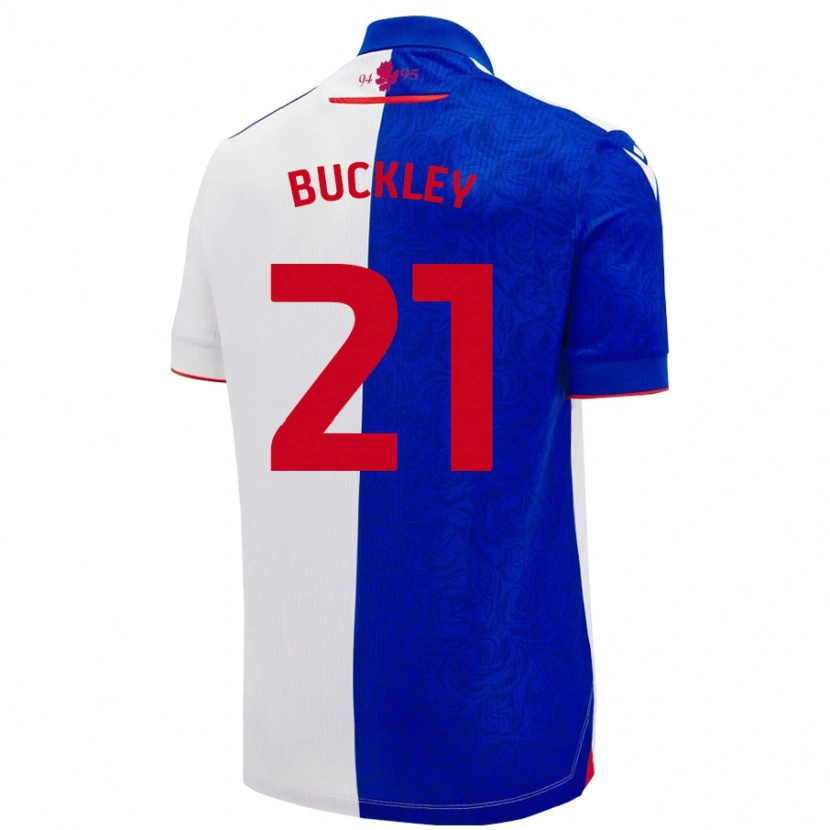 Danxen Kinder John Buckley #21 Himmelblau Weiß Heimtrikot Trikot 2024/25 T-Shirt