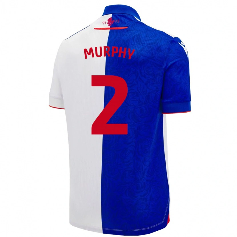 Danxen Kinder Niamh Murphy #2 Himmelblau Weiß Heimtrikot Trikot 2024/25 T-Shirt