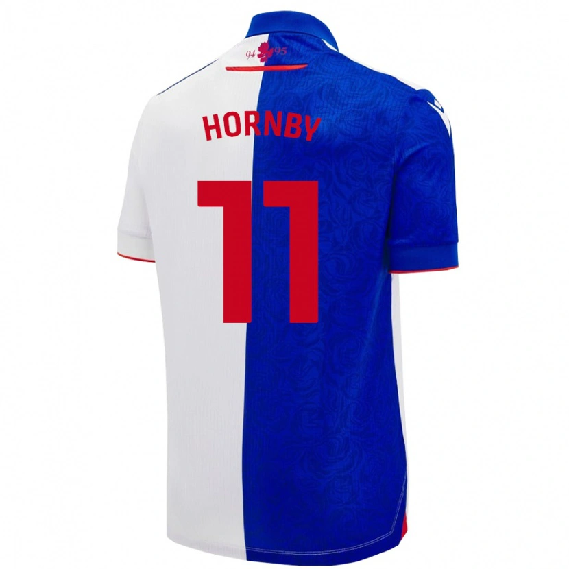 Danxen Kinder Megan Hornby #11 Himmelblau Weiß Heimtrikot Trikot 2024/25 T-Shirt