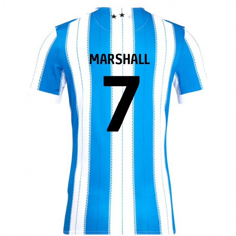 Danxen Kinder Callum Marshall #7 Blau Weiß Heimtrikot Trikot 2024/25 T-Shirt