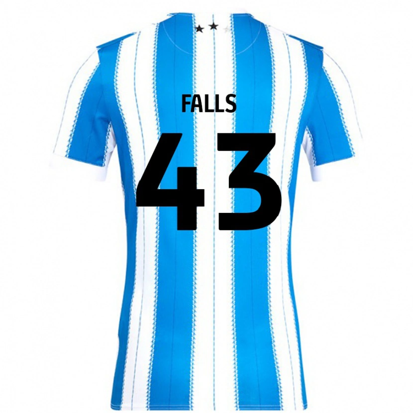 Danxen Kinder Conor Falls #43 Blau Weiß Heimtrikot Trikot 2024/25 T-Shirt