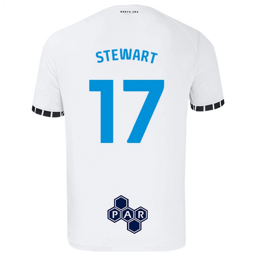 Danxen Kinder Layton Stewart #17 Weiß Heimtrikot Trikot 2024/25 T-Shirt