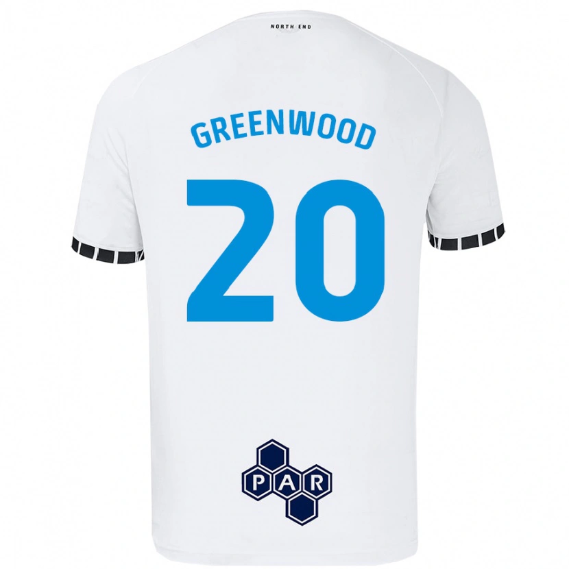 Danxen Kinder Sam Greenwood #20 Weiß Heimtrikot Trikot 2024/25 T-Shirt