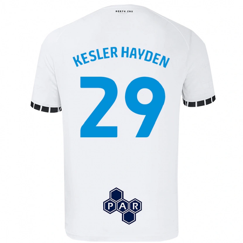 Danxen Kinder Kaine Kesler-Hayden #29 Weiß Heimtrikot Trikot 2024/25 T-Shirt