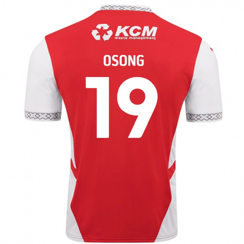 Danxen Kinder Detlef Esapa Osong #19 Rot Weiß Heimtrikot Trikot 2024/25 T-Shirt