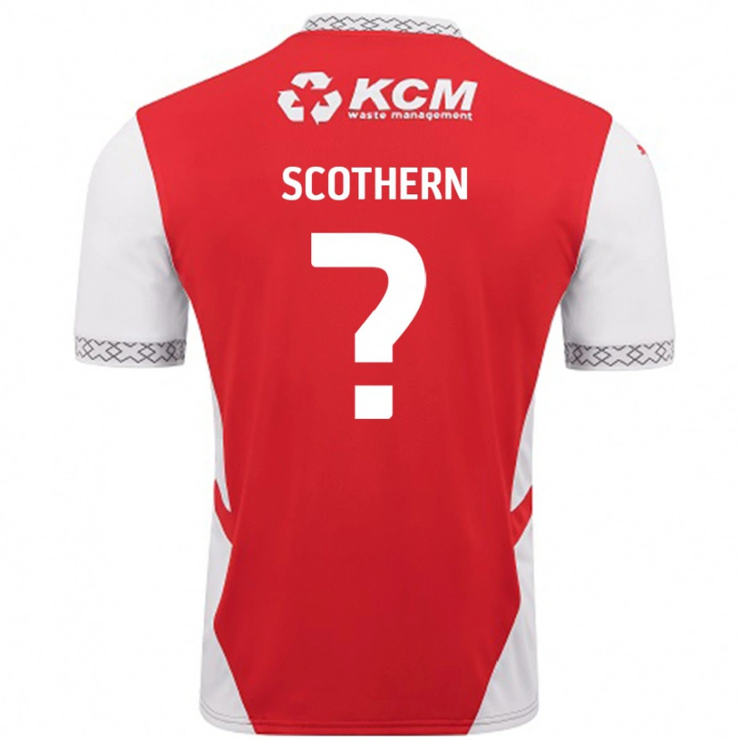 Danxen Kinder Ben Scothern #0 Rot Weiß Heimtrikot Trikot 2024/25 T-Shirt