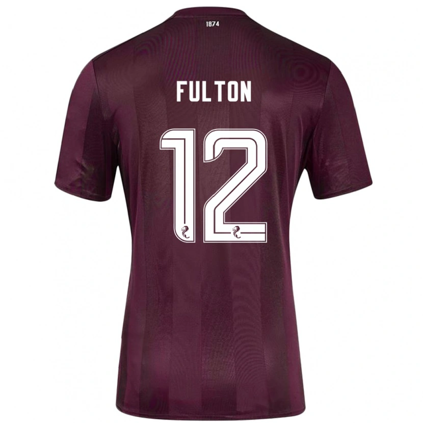 Danxen Kinder Ryan Fulton #12 Burgundrot Heimtrikot Trikot 2024/25 T-Shirt