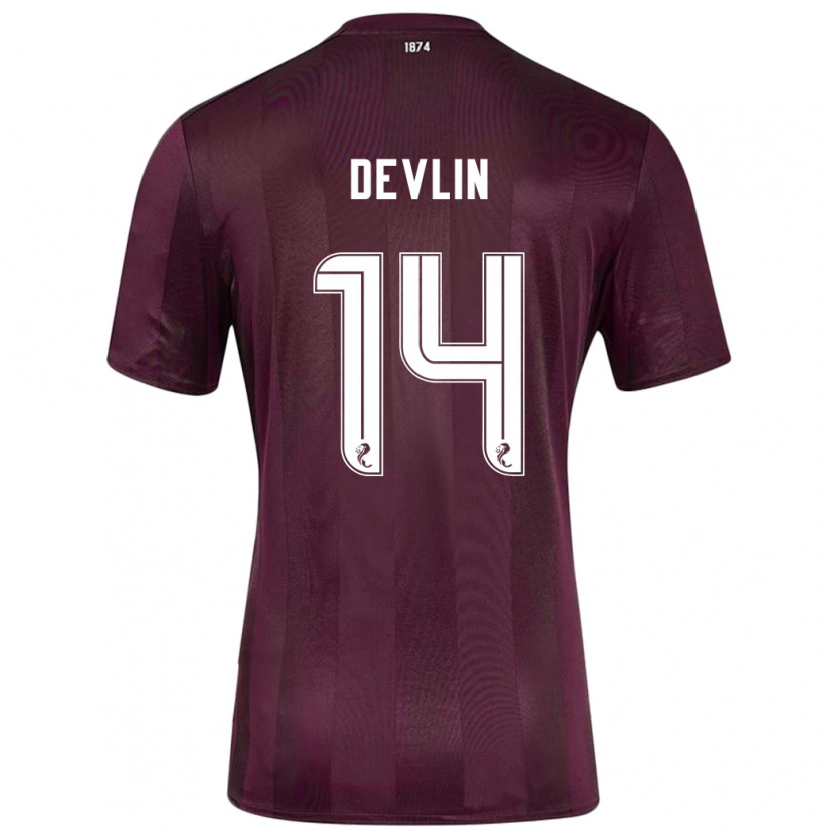 Danxen Kinder Cammy Devlin #14 Burgundrot Heimtrikot Trikot 2024/25 T-Shirt