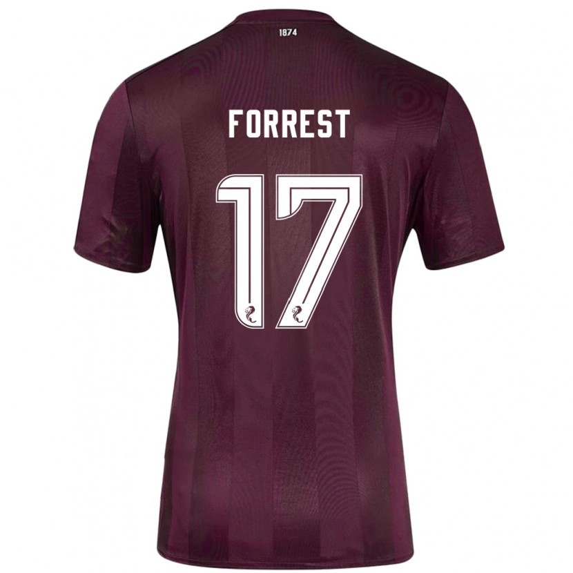 Danxen Kinder Alan Forrest #17 Burgundrot Heimtrikot Trikot 2024/25 T-Shirt