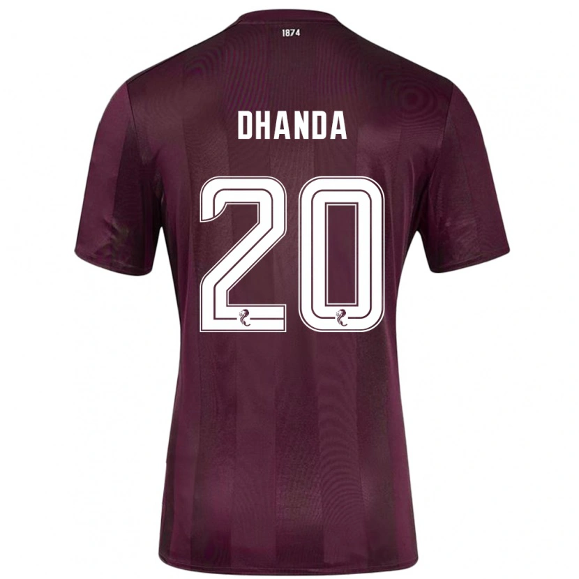 Danxen Kinder Yan Dhanda #20 Burgundrot Heimtrikot Trikot 2024/25 T-Shirt