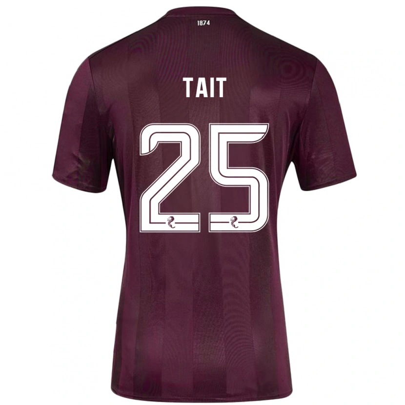 Danxen Kinder Macaulay Tait #25 Burgundrot Heimtrikot Trikot 2024/25 T-Shirt