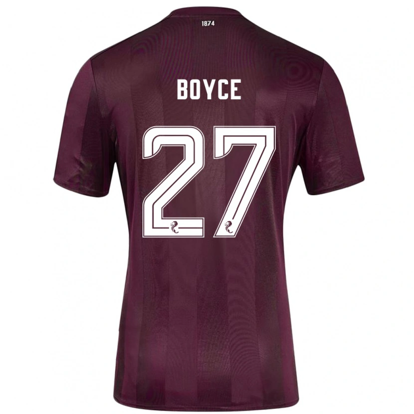 Danxen Kinder Liam Boyce #27 Burgundrot Heimtrikot Trikot 2024/25 T-Shirt