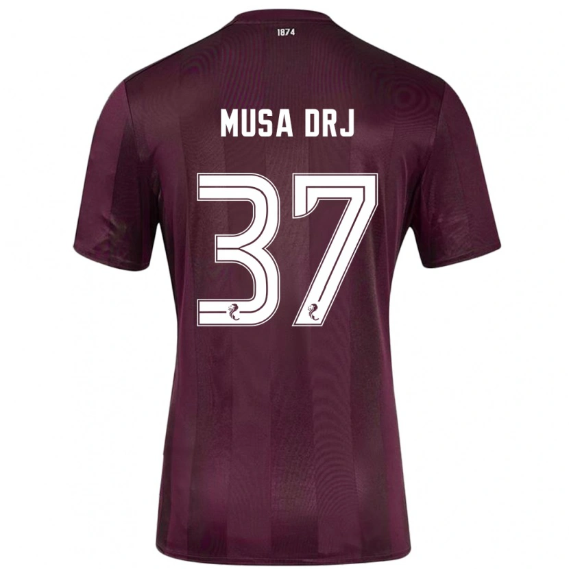 Danxen Kinder Musa Drammeh #37 Burgundrot Heimtrikot Trikot 2024/25 T-Shirt