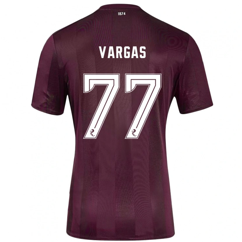 Danxen Kinder Kenneth Vargas #77 Burgundrot Heimtrikot Trikot 2024/25 T-Shirt