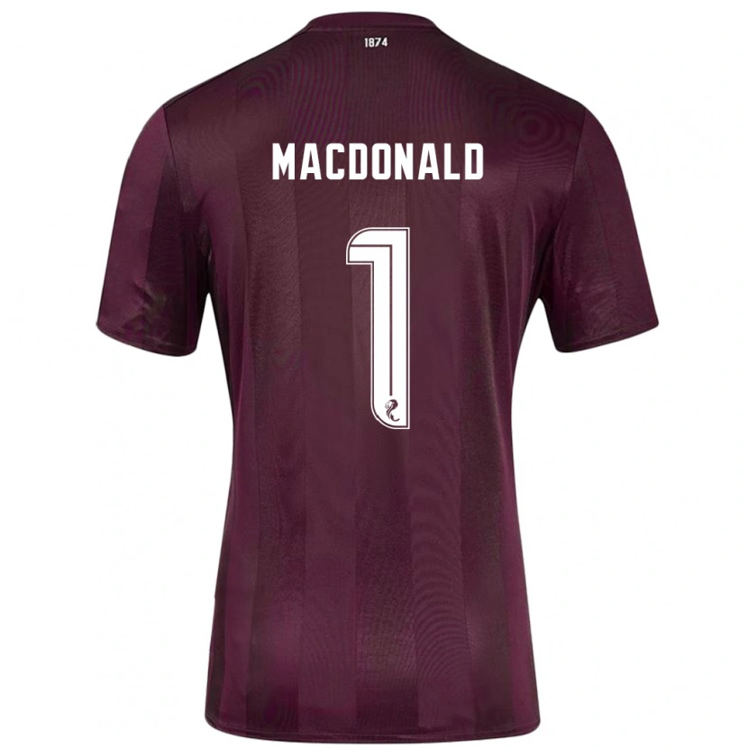 Danxen Kinder Jamie Macdonald #1 Burgundrot Heimtrikot Trikot 2024/25 T-Shirt