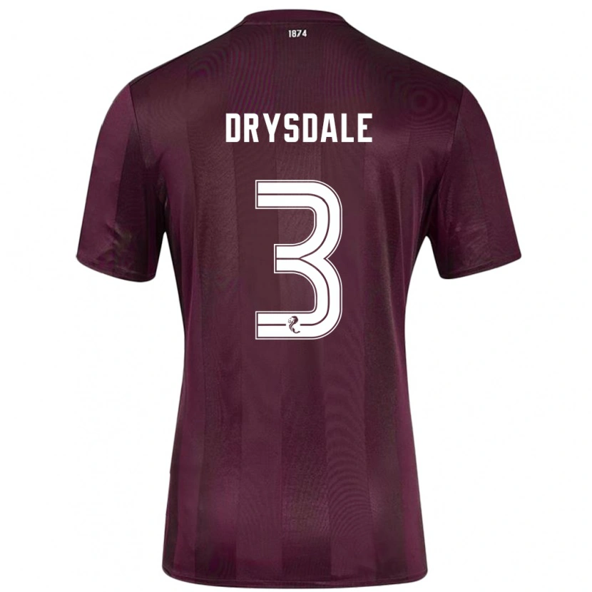 Danxen Kinder Ethan Drysdale #3 Burgundrot Heimtrikot Trikot 2024/25 T-Shirt